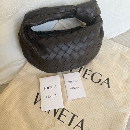 Bottega Veneta Jodie Mini Dark Chocolate Brown Leather