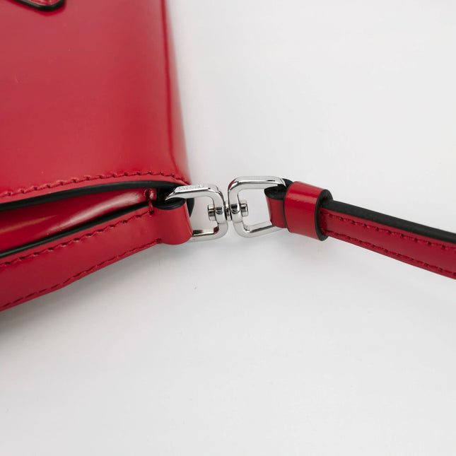Sold Prada Cleo Flap Red Leather Small Shoulder bag