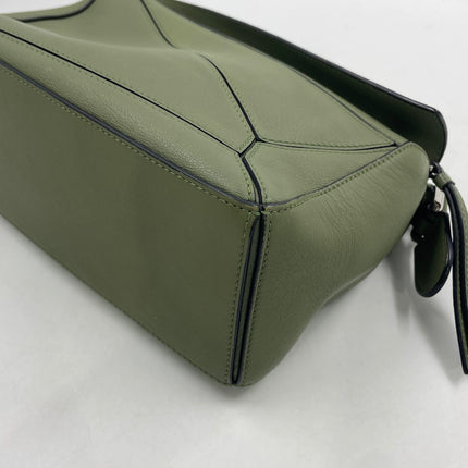 Loewe Puzzle Small Green Calfskin leather Crossbody bag