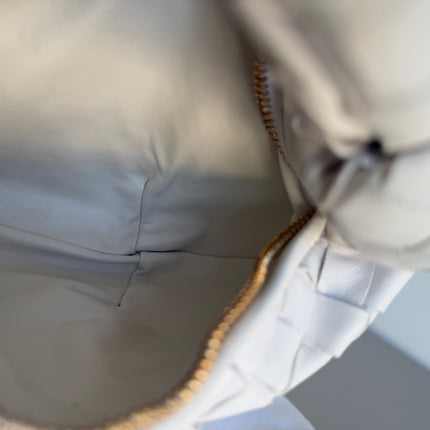 Bottega Veneta Jodie Mini White Leather Gold Hardware