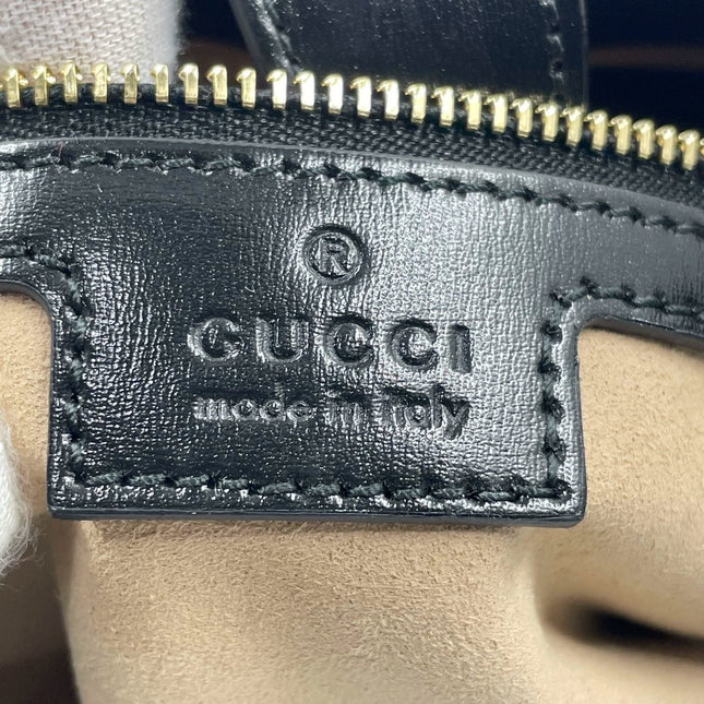 Sold Gucci Jackie 1961 Black Leather Bag with Adjustable Strap Never Worn