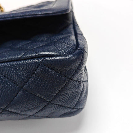 Chanel Paris Limited Medium Navy Caviar Leather Gold Hardware 2015-16