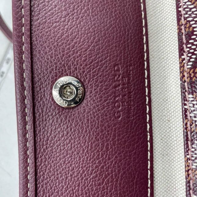 Sold Goyard Saint Louis PM Tote Medium Burgundy
