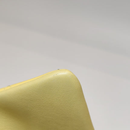 Chanel Classic Flap Rectangular Mini Yellow Patent Leather Silver HW, 2014-2015