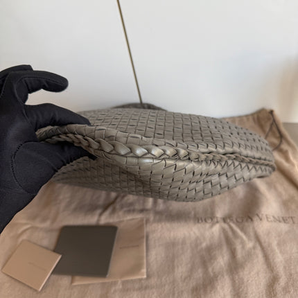 Bottega Veneta Hobo Bag Lambskin leather Dark Grey 47cm