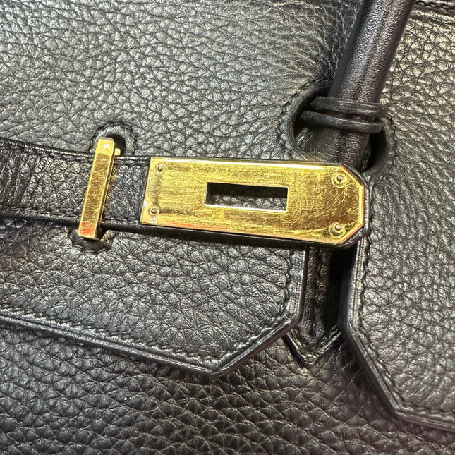 Hermes Birkin 40 Black Togo Leather Gold Hardware 2001