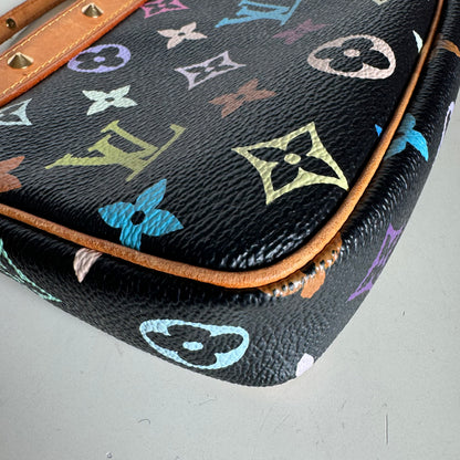 Louis Vuitton x Takashi Murakami Pochette Accessoire Black Multicolor