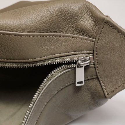 CELINE Romy Large Grey Calfskin Leather Shoulder Bag