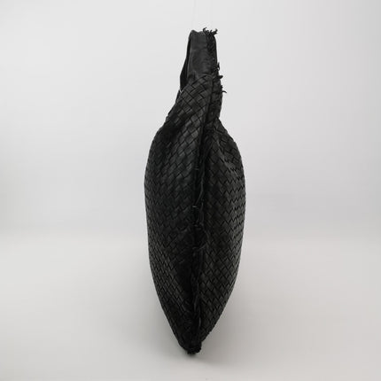 Bottega Veneta Veneta Hobo Maxi Black Tiny Fringes Leather 51cm