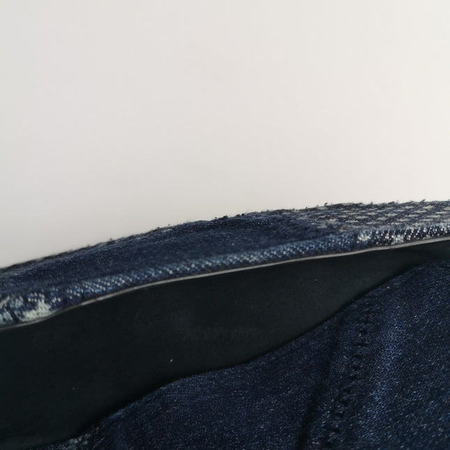 Sold Dior saddle bag Special Edition Peace and Love Denim Patchwork Embroidery