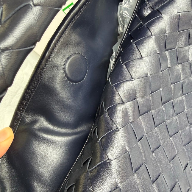 Bottega Veneta Hop Large Leather Navy Hobo Bag 55cm