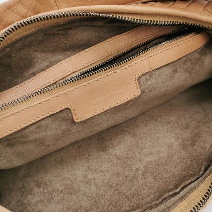 Bottega Veneta Veneta Hobo Beige Almond Brown 47cm