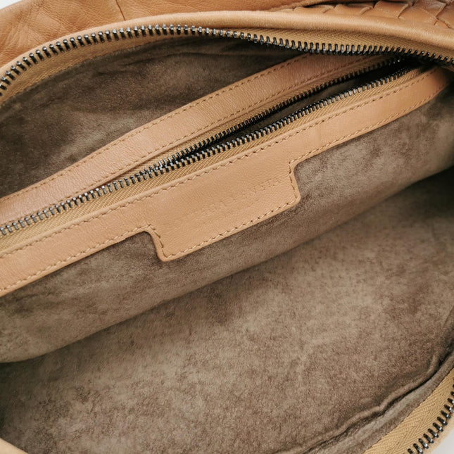 Bottega Veneta Veneta Hobo Beige Almond Brown 47cm
