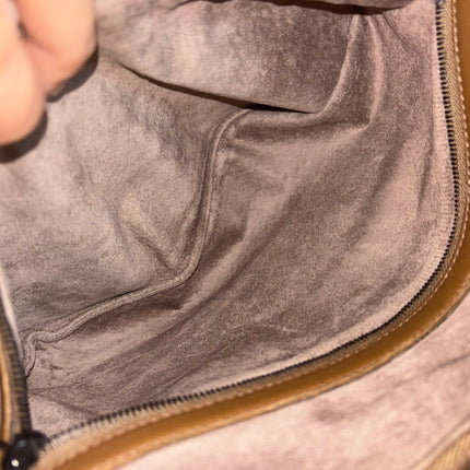 Bottega Veneta Belly Hobo Intreccio Leather Two-tone Brown Large 50cm