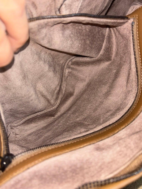 Bottega Veneta Belly Hobo Intreccio Leather Two-tone Brown Large 50cm