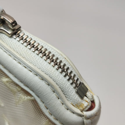 Louis Vuitton Lockit White Mesh Monogram and Leather Handbag