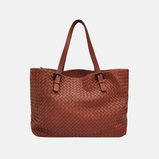 Bottega Veneta Cesta Tote Nappa Intrecciato Leather Brick Red 37cm-Luxbags