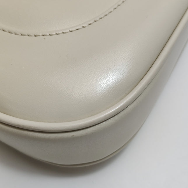 Gucci Jackie 1961 Small Leather Bag White with Strap