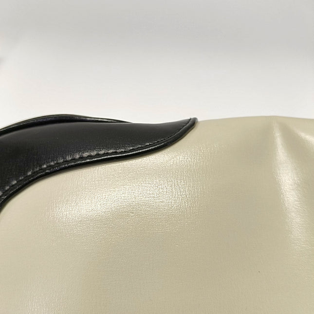 Gucci Jackie 1961 Small Black and White Leather Bag