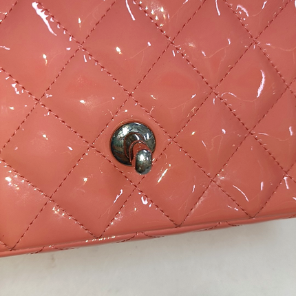 Sold Chanel Classic Flap Mini Pink Patent Leather Silver Hardware, 2015-2016