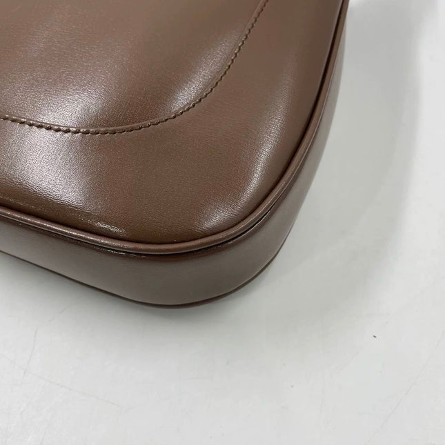 Gucci Jackie 1961 Small Brown Smooth Leather Bag