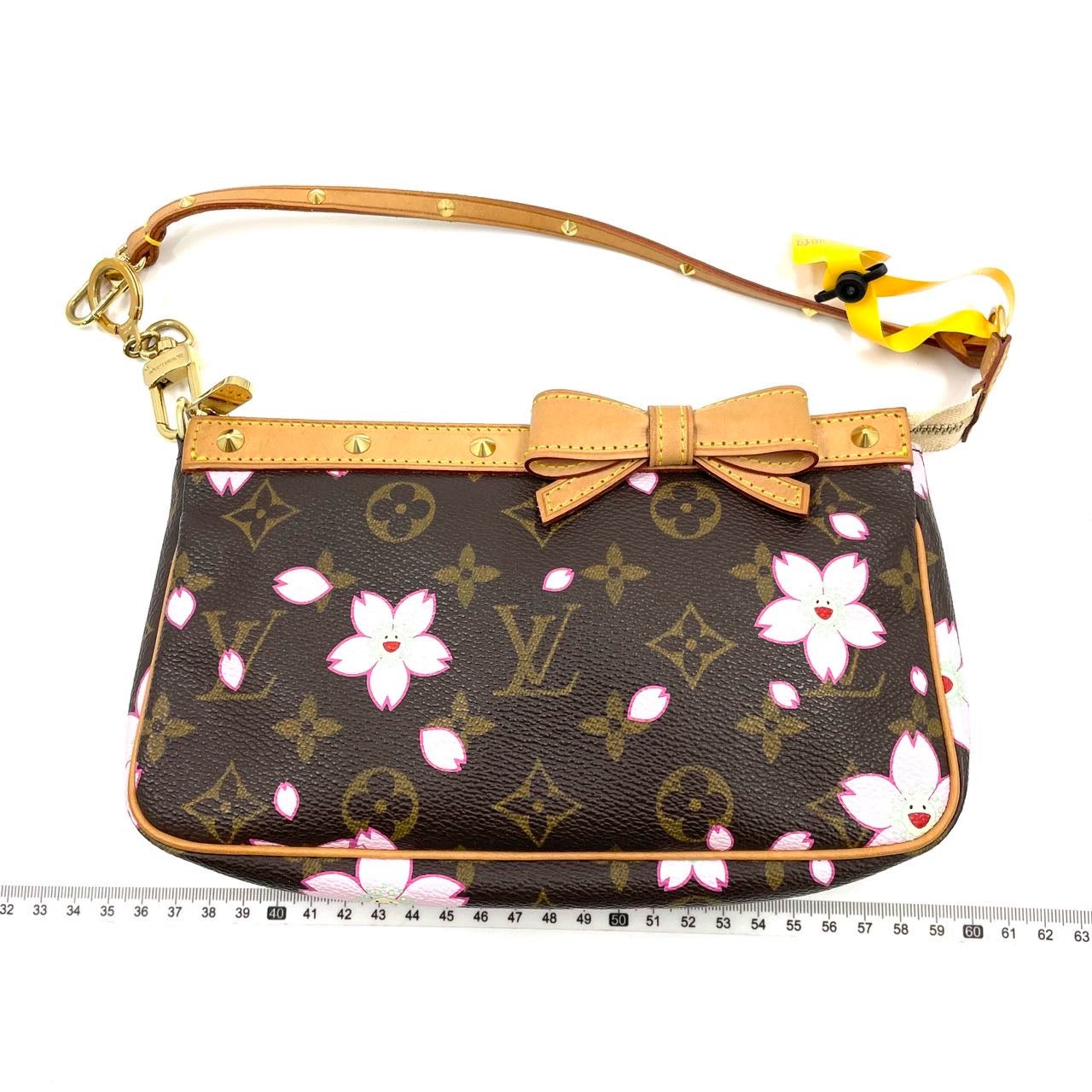 Louis Vuitton x Takashi Murakami Cherry Blossom on Brown Monogram Pochette Accessoire-Luxbags