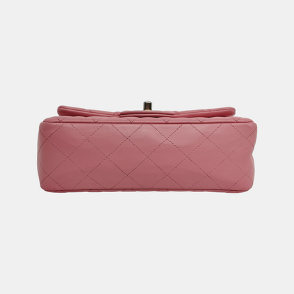 Chanel Classic Flap Rectangular Mini Pink Lambskin Leather Gold Hardware