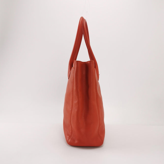 Chanel Cerf Executive Tall Red Leather Handbag 30cm