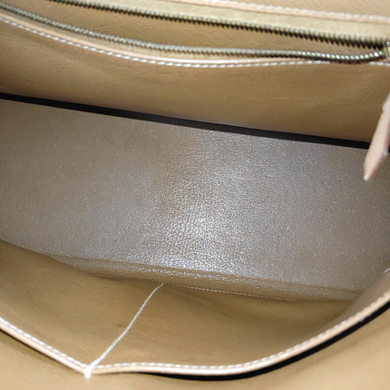 Hermes Kelly 32 Sesame Epsom Retourne Gold Hardware 1993