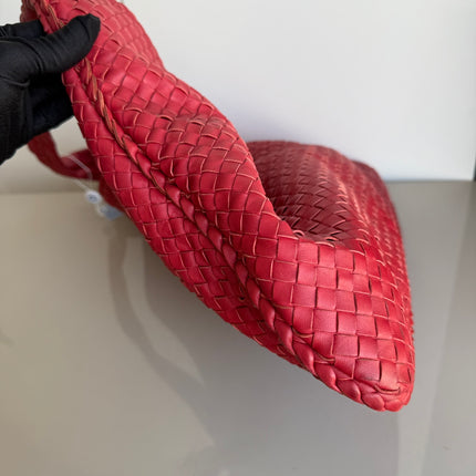 Bottega Veneta Veneta Hobo Maxi Dark Red Leather 51cm