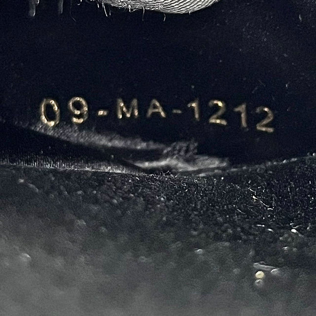 Dior Saddle Mini Silk Handbag Black with crystals