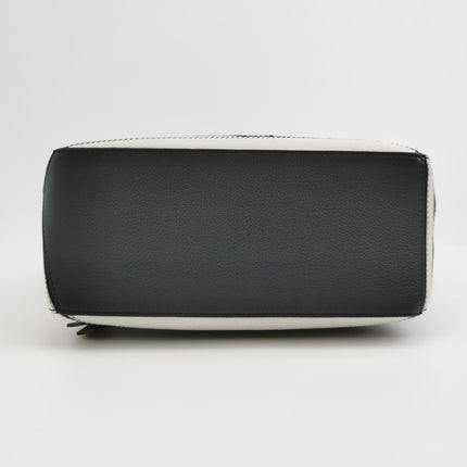 Loewe Puzzle Small Black White Brown Stripes Crossbody Bag