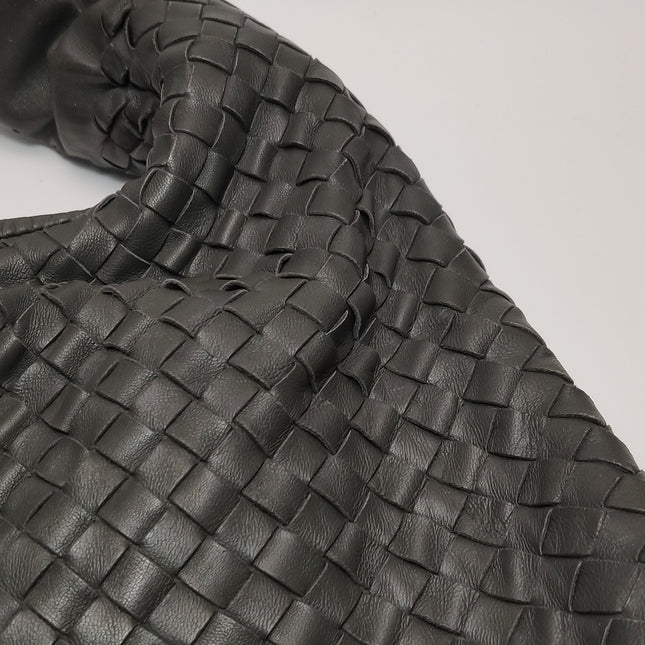 Bottega Veneta Hobo Bag Lambskin leather Dark Grey Large 47cm