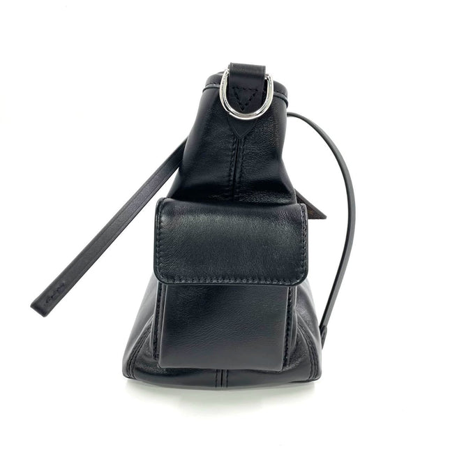 Louis Vuitton CarryAll Cargo Vibe PM Small Lambskin Leather So Black Shoulder Bag
