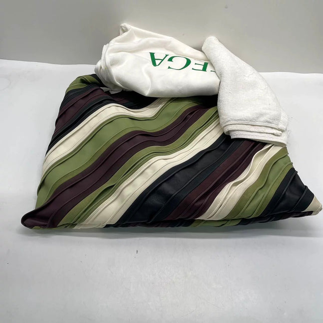 Bottega Veneta Hop Large Stripe Leather Hobo Bag 54cm