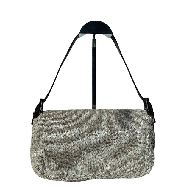 Sold Fendi Baguette Shoulder bag with Beige Beads