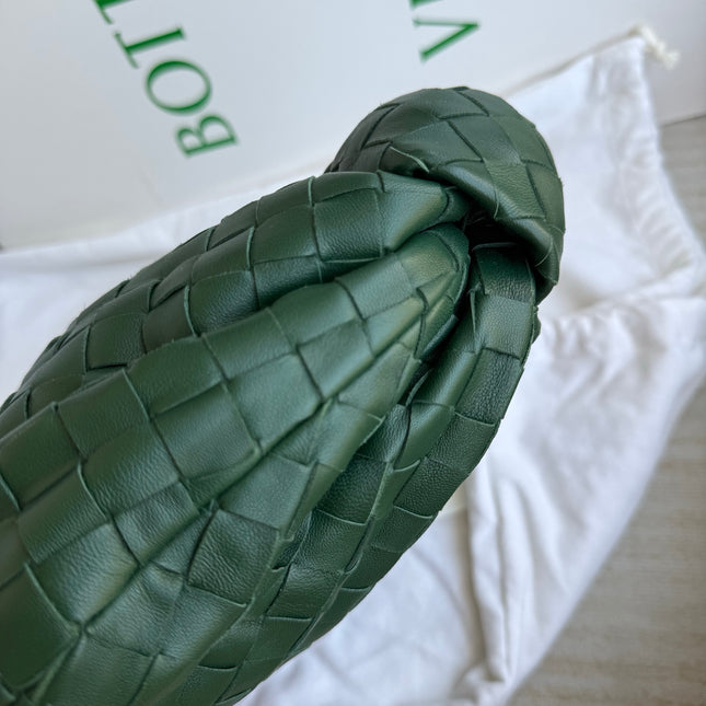 Bottega Veneta Teen Jodie Leather Dark Forest Green 36cm