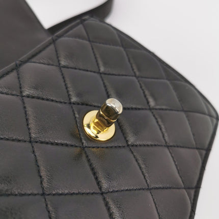 Chanel Vintage Belt Bag Mini Black Lambskin Leather Gold-tone Hardware