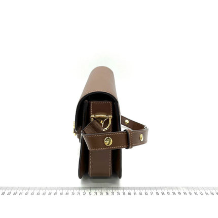 Gucci 1955 Horsebit Shoulder Bag Caramel Brown Small Leather
