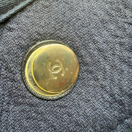 Chanel Deauville Tote Medium Navy Denim Top Handle