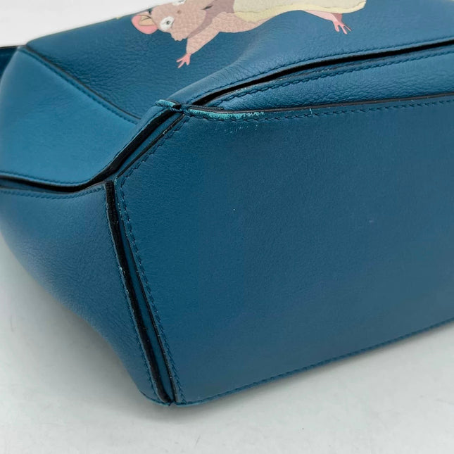 Loewe x Spirited Away Studio Ghibli Collection Puzzle Small Blue Crossbody Bag