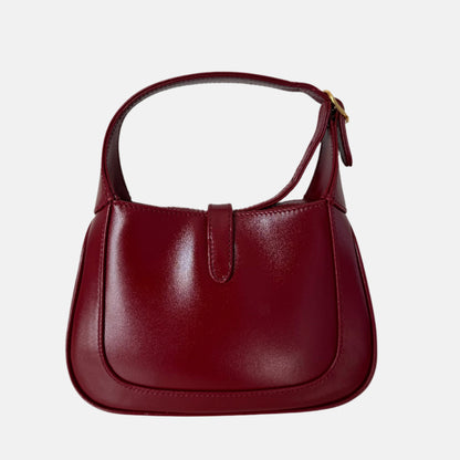 Gucci Jackie 1961 Mini Red Burgundy Leather Bag