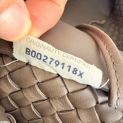 Bottega Veneta Cabat Large Intreccio Leather Tote Bag Grey 40-43cm