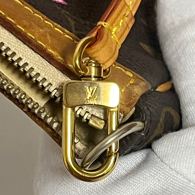 Louis Vuitton x Takashi Murakami Cherry Blossom Pochette Accessoire Brown Monogram