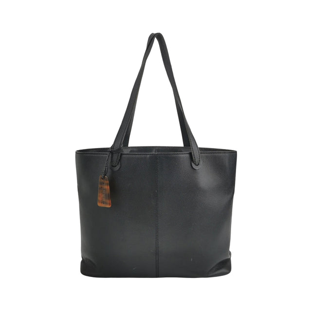 Chanel 1997-1999 Black Leather Tote Bag-Luxbags