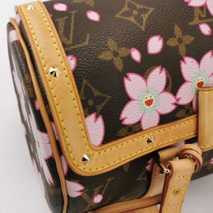 Louis Vuitton x Takashi Murakami Papillon 28 Cherry Blossom Monogram Handbag