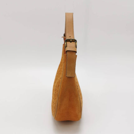 Sold Celine Ava Hobo Pumpkin Caramel Brown Suede Leather Vintage Shoulder Bag