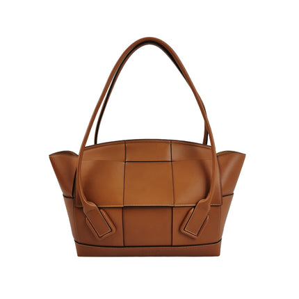 Bottega Veneta Arco Tote Bag Medium Tan Brown Leather 33-Luxbags