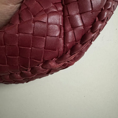 Bottega Veneta Belly Hobo Intrecciato Burgundy Ancora Red Large 50cm