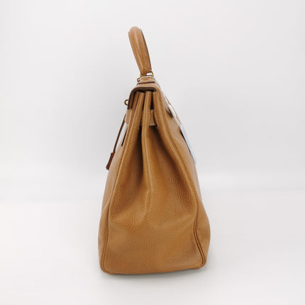 Hermes Kelly 40 Retourne Gold Togo Leather Gold Hardware 1993